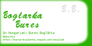boglarka bures business card